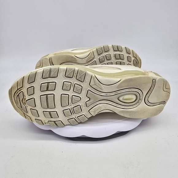 Nike Shoes Womens 9 Air Max 97 Sneakers White Pure Platinum 921733 100 - Picture 5 of 10